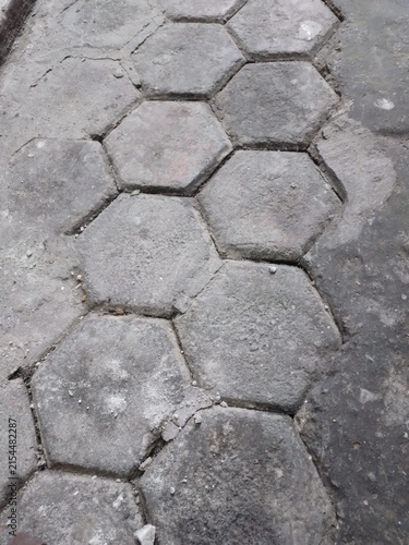 Photography stone pavement texture