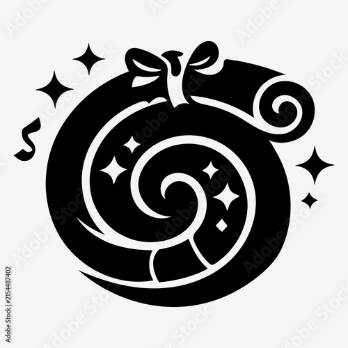 2027 Ribbon Spiral Celebration Icon
