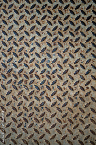 close up of a abstract Anti-slip steel sheet.