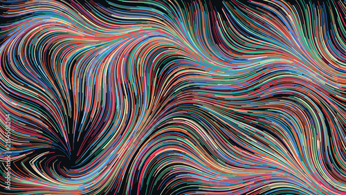 Photography Expressive Impasto Woodgrain Swirling Flow Field Pattern
