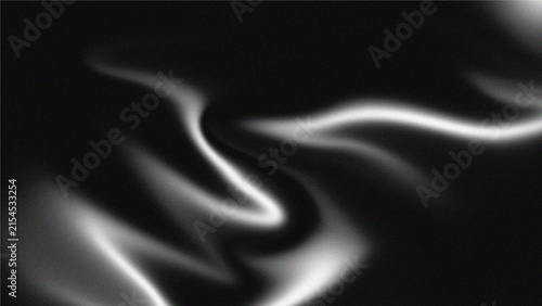 Foto Black and white grainy gradient background, dark monochromatic noise texture ban
