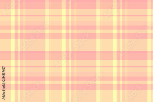 Scottish pattern vector check, handkerchief textile background texture. Infinity tartan fabric seamless plaid in orange and red colors.