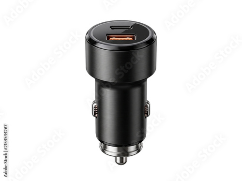 Car charger isolated transparent background 