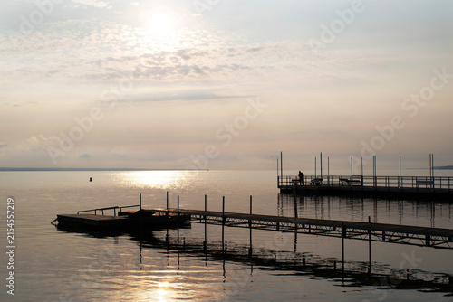 Docks on Oneida Lake, New York