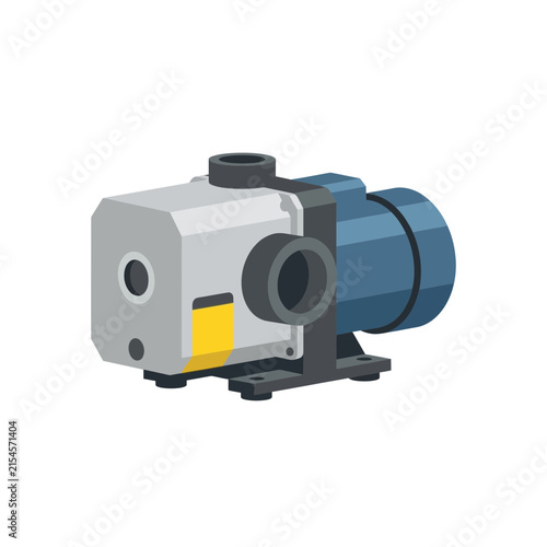 Illustration of a submersible pump for water transfer applications.