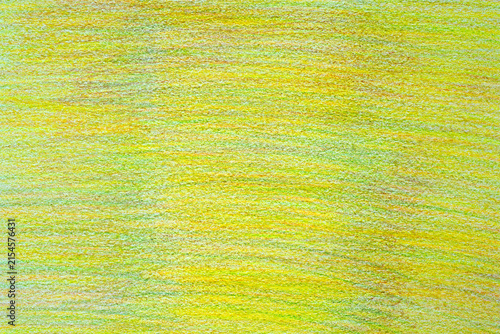 Bright Yellow Green Crayon Texture for Colorful Abstract Background Design