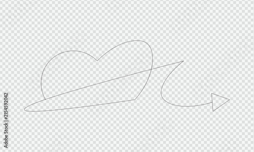 heart line art love icon vector valentine symbol 