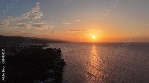 sunset over the sea
