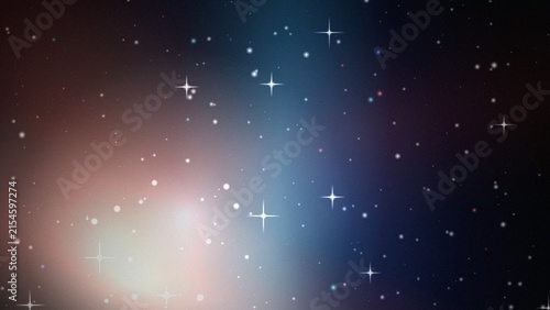 Foto Multicolor cosmic nebula with star field for education and technology background