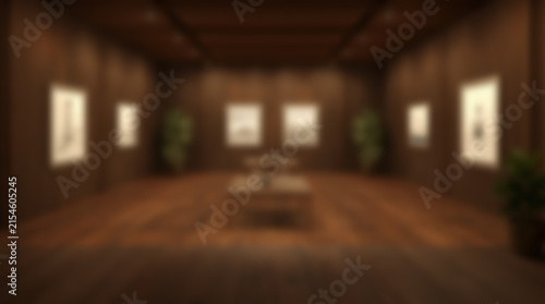 Blurred Art Gallery Interior. (10)