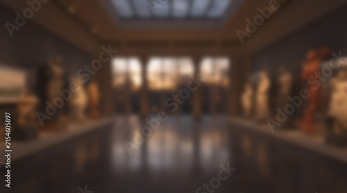 Blurred Art Museum Interior. (4)