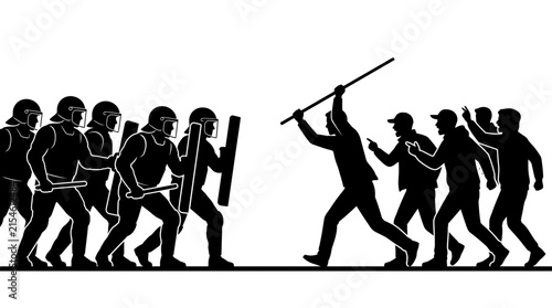 Dynamic black silhouette vector illustration of a determined athlete racing in a lightweight specialized wheelchair for competitive para sports events