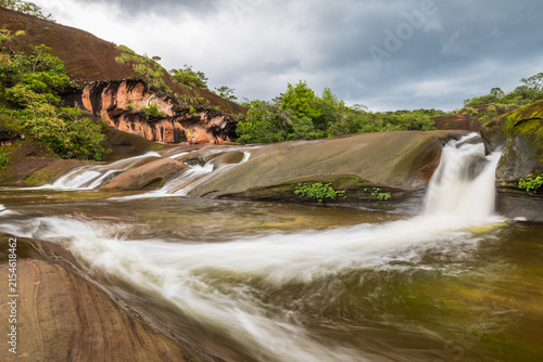 Tham Phra Waterfall, beautiful waterfall in Bueng Kan Province ThaiLand.