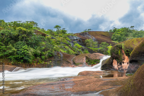 Tham Phra Waterfall, beautiful waterfall in Bueng Kan Province ThaiLand.