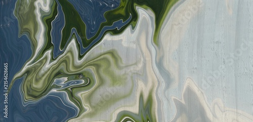 blue and green abstract