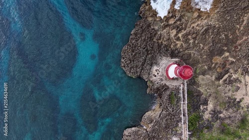red and white lighthouse
