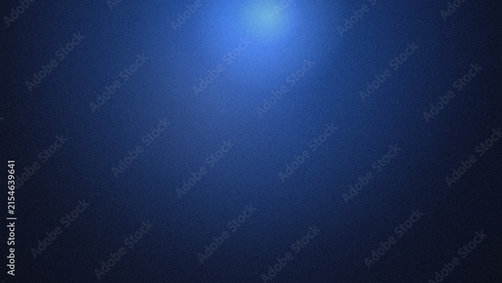 Fototapeta premium Dark blue gradient with subtle grain texture and soft central light glow, abstract digital backdrop