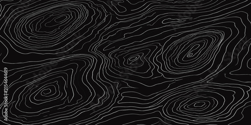 Fotografía Abstract topographic map design with white dashed contour lines topographic abst