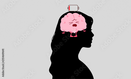 A picture of an exhausted brain