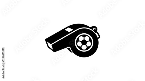 Soccer Whistle Flat Vector Icon