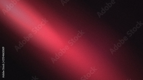 Diagonal red light beam on a dark textured with visible grain and soft gradient