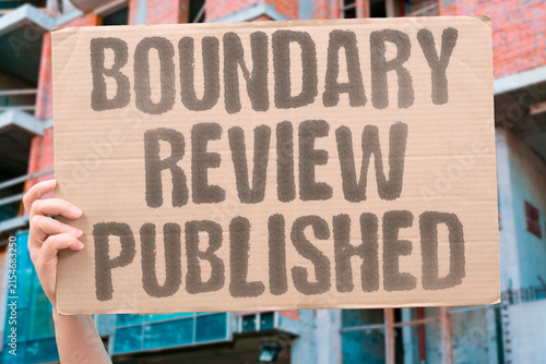 Принти на полотні "Boundary Review Published" A boundary review is published, reshaping electoral districts