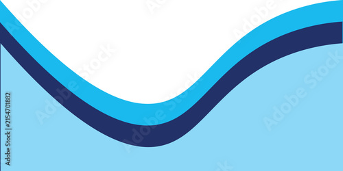 Vector-layered blue water wave banner template. Presentation template. EPS10