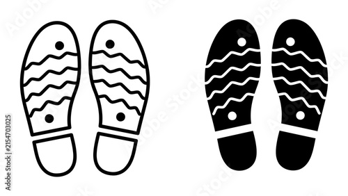 Foto Pair of flip flop shoe soles vector icon isolated on white for summer design