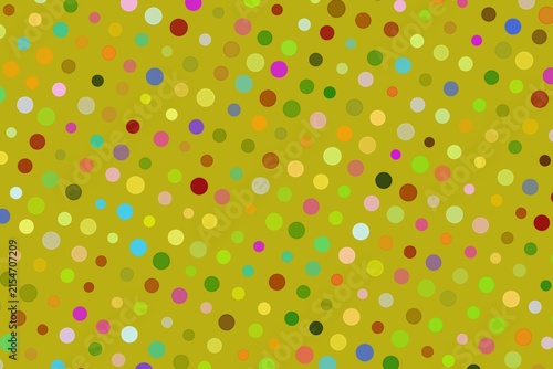 Colorful confetti falling on gold background for celebration