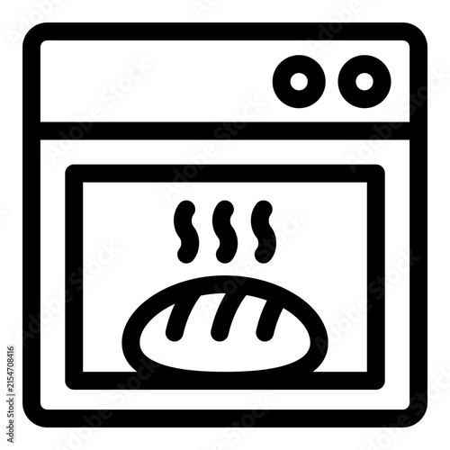 Baking icon. Vector line icon