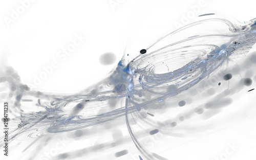 digital energy stream, glowing particles, futuristic data flow, cyber network connection, white light trails, motion blur, high tech background, sci-fi concept, technology, research