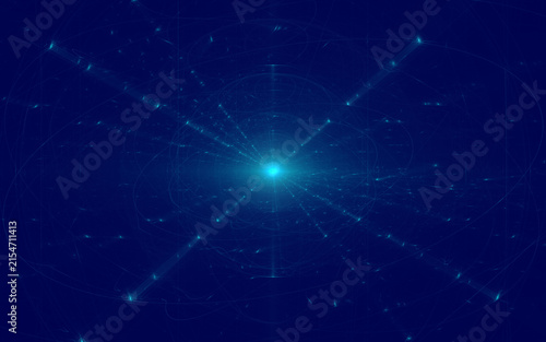 bright blue starburst galaxy core - deep space nebula, cosmic dust clouds, astronomical night sky, hubble telescope view, digital art, sci-fi background,technology, research