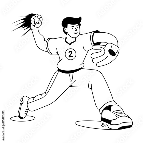 A baseball pitcher winds up with glove and ball ready, stepping forward in a wide stance as the pose captures the power and balance before the throw.
