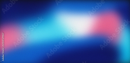 Abstract Blue Cyan and Pink Gradient Glow Background with Soft White Light, Vibrant Neon Colors, Blurred Grain Noise Texture and Modern Atmospheric Design