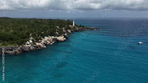 Coastline with lighthouse