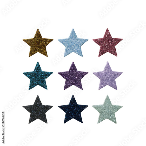 Glitter Star Sticker Set, Colorful Decorative Stickers