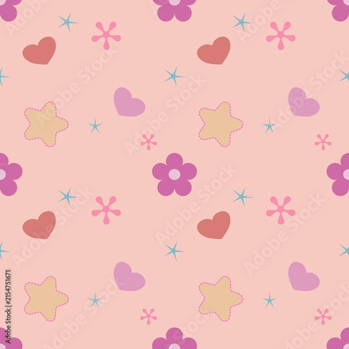 seamless pattern with hearts