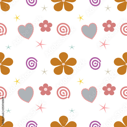 seamless pattern with hearts
