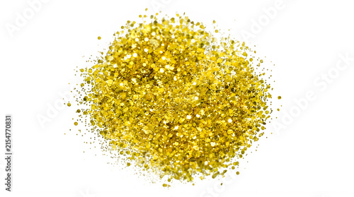 Golden glitter sparkles isolated on transparent background for creative designs transparent background