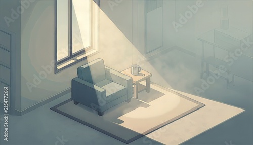 Minimalist lifestyle shot of clean white sneakers on modern hardwood floor