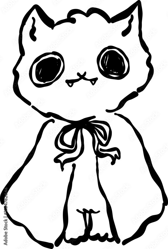 Fototapeta premium Halloween Witch Cat