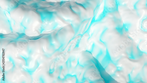 Abstract background design with blue and white colors forming wave shapes in a fluid arrangement