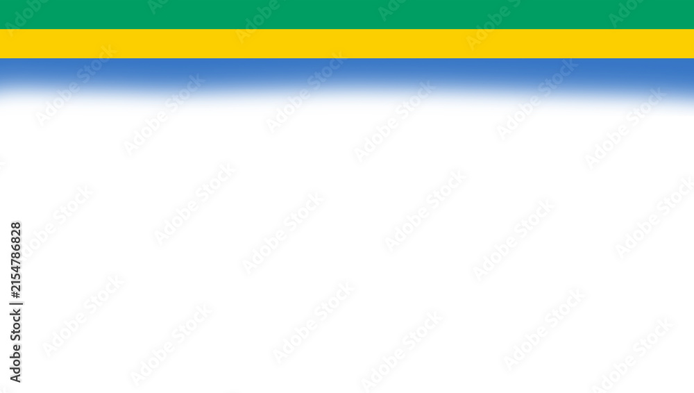 Fototapeta premium Gabon Flag Horizontal Banner Frame Background with Copy Space for National Day, Independence Day, and Official Events