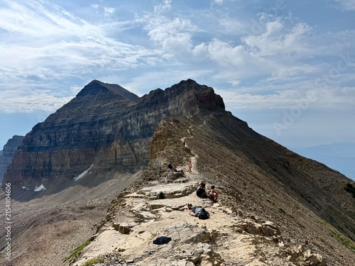 Photography hiking trail in the mountains