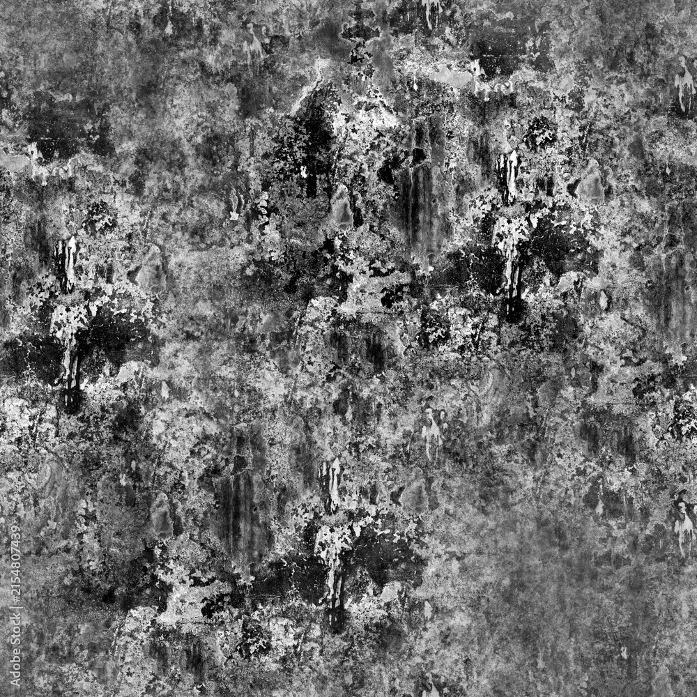 Fototapeta premium Gritty concrete texture presents a mottled gray pattern with distressed surface details weathered roughness abrasion decay erosion industrial background wall stone cement building material grayish