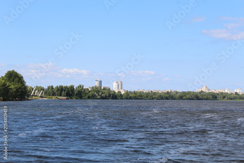 Canvastavla beautiful view of the Dnipro River Ukraine