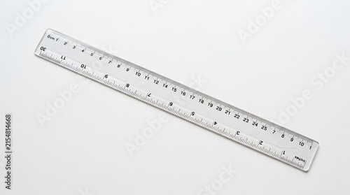 Clear Plastic Ruler for Precise Measurement and Drawing