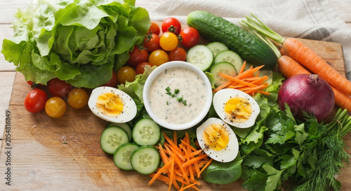 fresh vegetables on the table