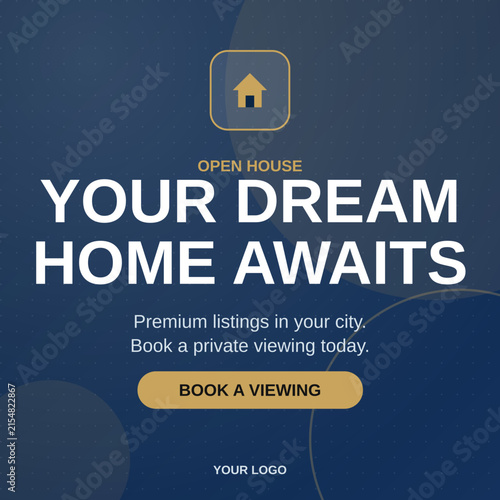 Real Estate Dream Home - Instagram Post Template