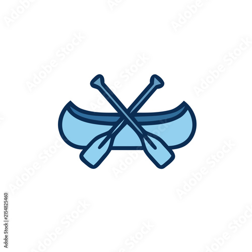 Blue butterfly vector icon with eight wings